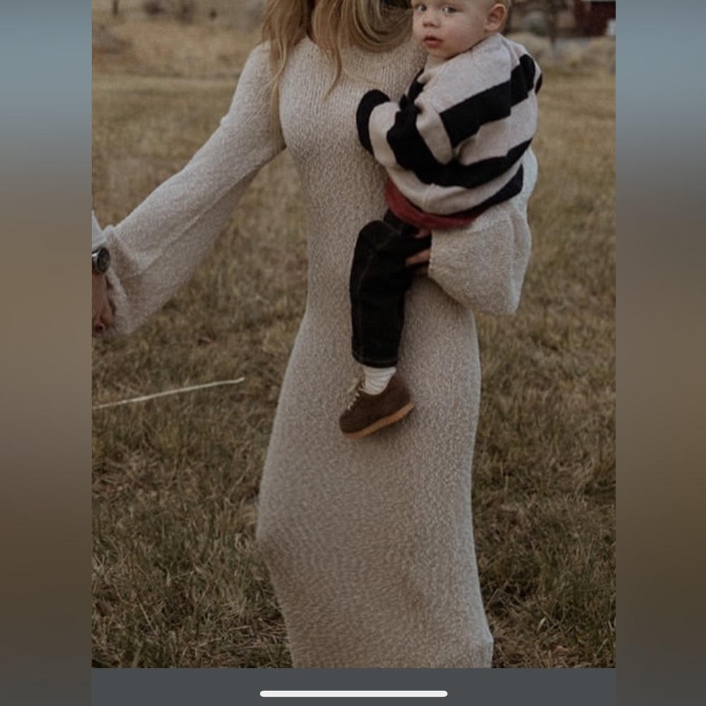 Tularosa Cream Knit Dress